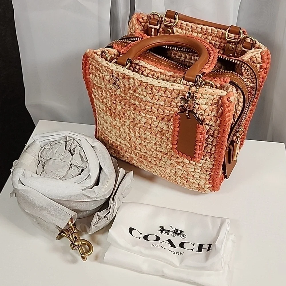 NWT Coach Rogue 20 With Crochet - Picture 11 of 17